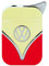 Original Volkswagen Feuerzeug im Frontschild Design - in verschiedenen Farben - Geschenkset (VW-Bulli-rot-gelb)