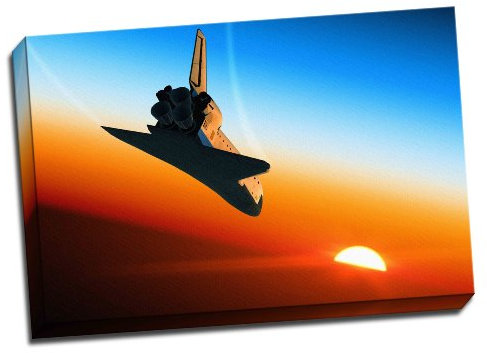 Space Shuttle Landing Kunstdruck auf Leinwand, 76,2 x 50,8 cm