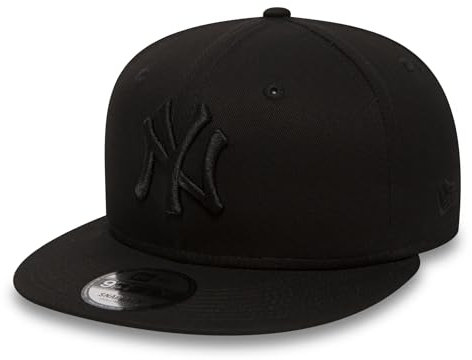 New Era New York Yankees MLB Seasonal Basic Black Verstellbare 9Fifty Snapback Cap - S-M