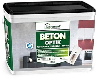 Ultrament Beton Optik, Pulverspachtel, betongrau, 8kg