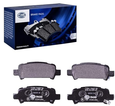 HELLA 8DB 355 009-401 Bremsbeläge - mit akustischer Verschleißwarnung | Kompatibel mit: SUBARU FORESTER, FORESTER, IMPREZA Coupe, IMPREZA Station Wagon, IMPREZA Station Wagon, IMPREZA Stufenheck