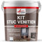 Set Stuckfarbe, STUCCOLIS Putz mit Mörtel und Farbstoff Braun Fauve - kit bis zu 7 m²