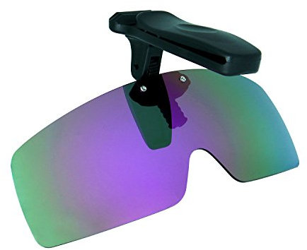 HKUCO Sonnenbrille Clip Lila Polarisiert Lenses Hat Visors Clip-on Sonnenbrille Zum Fishing/Biking/Hiking/Golf UV400 Protect