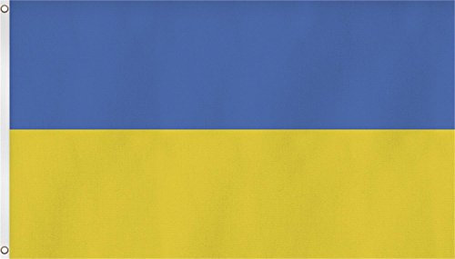 normani Bundesländer und Länderflaggen Flaggen Nationalflaggen zum Hissen mit Messingösen Größe 90 x 150 cm Farbe Ukraine
