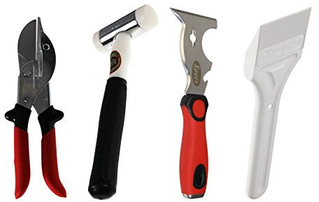 Thor 712 38mm Nylon Hammer, Multi-Function Knife & Universal Mitre Shears Plus Paddle Glazing/Delglazing UPVC Window/Door Tool Kit