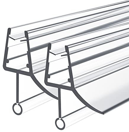 Heilmetz Duschdichtung, 2 x 100cm Ersatzdichtung Duschtür für Duschtür Glasstärken von 4-6mm, Wasserabweiser Duschtür Dichtung oder Duschkabinen-Dichtung für Duschkabine & Glastüren