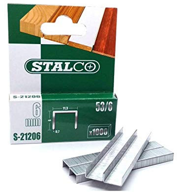 1000pcs 6mm Staples Pack Duty Gun Tacker Staple Upholstery Galvanised Craft