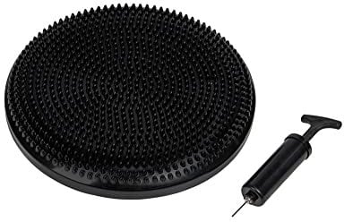 VirtuFit Balancekissen - Wackelkissen - Air-Stepper-Pad - mit Pumpe - Schwarz