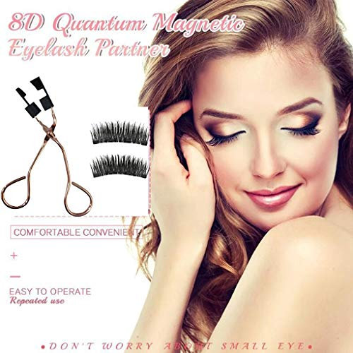 Wimpernzange, Wimpernzange aus Edelstahl, Magnetische Wimpernzange Set, Wiederverwendbaren Magnetischen 3D Wimpern, Magnetische Falsche Wimpern Applikator Werkzeug Wimpernverlängerung Pinzette