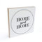 K&L Wall Art Holzbild Home Sweet Home Spruch Holzschild Zitat zum Hinstellen 15x15cm Fotodruck Fensterbank Deko