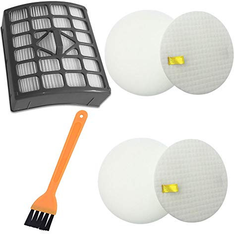 SaferCCTV 2 Foam & Felt + 1 Hepa Filters Compatible with Shark Rotator Slim Light Lift - Away Upright Vacuum NV340 / NV341 / NV341Q / NV342Q,Part 1229 FC340 & XHF340,4Pcs