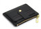 Valigeria.shop Portafoglio donna piccolo mini in ecopelle con porta carte documenti porta monete cerniera zip portatessere elegante compatto idea regalo (Nero)