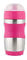 Kid Basix Safe Sporter Trinkflasche aus Edelstahl für Mittagessen und Sport, leicht ausziehbarer Auslauf, Schlammverschluss, spülmaschinenfest, fasst 340 ml, Fuchsia
