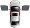 für VW Passat 2011-2017 2018 Auto Sonnenschutz Kinder Sonnenblende Magnetisch Selbsthaftende Sonnenschutzrollo Reduziert WäRme UV-Schutz Anti-Statisch Moskito Mitfahrer Baby Haustiere