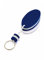 Porte-clés flottant en mousse EVA et anneau en acier inoxydable au design bicolore amusant de différentes couleurs., bleu, Taille Unique