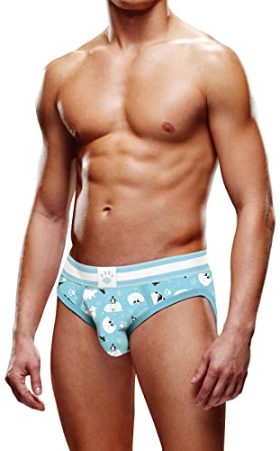Prowler - Blue WInter Animal Pants, Featuring White & Blue Waistband With the Paw Logo - Penguins & Polarbears, Size XXL 36-38 Waist