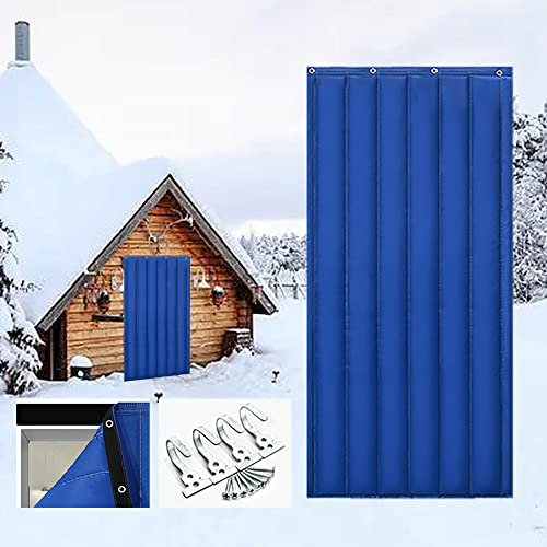 Rideau Isolant Thermique,rideau Phonique Anti Bruit,Rideau De Porte D'Entree,Tissu Oxford Imperméable,D'occultation Coupe-vent Imperméable Phonique Thermique Anti Froid,pour Terrasse,d'entrée ( Color