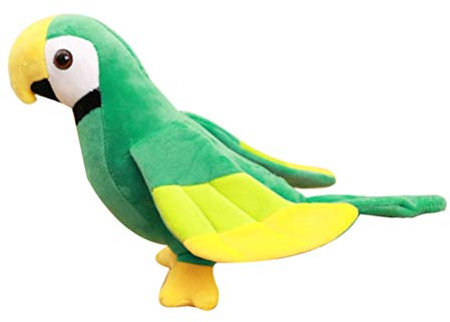 Gadpiparty Ara Papagei Plüschtier Kuscheltier Spielzeug Plüsch Ara Papagei Kuscheltier Grüner Vogel Kuschelplüschtier Weicher Papagei Plüschpuppe Geschenk Für Kinder Kinder Jungen Mädchen