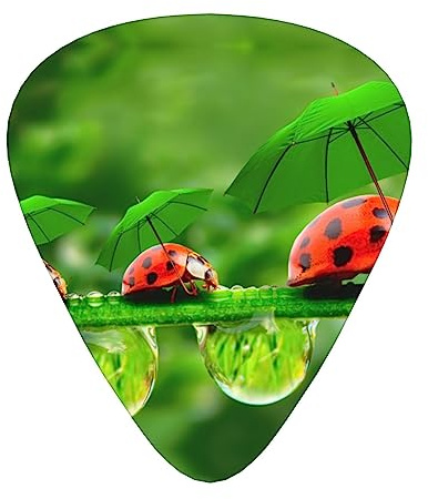 Funny Ladybug Gitarre Pick 12 Picks Mode Personalisierte Bass Pick Durable E-Gitarre Plektren Instrument Zubehör