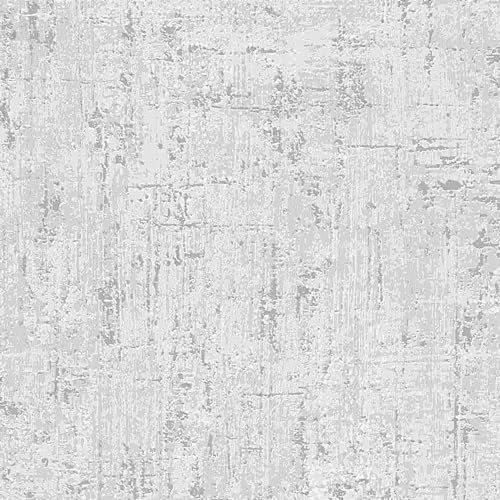 Erismann Tapete | Kollektion Collage | 10328-10 | Vliestapete | Uni/Einfarbig | 0.53 x 10.05 m | Grau | Wohnzimmer | Flur | Büro | Küche | Wohnräume
