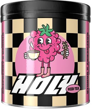 HOLY Iced Tea® Raspberry x Vanilla | 50 Portionen mit Antioxidantien & Ballaststoffen | Zuckerfreier Eistee & Immunbooster | Vegan mit 100% natürlichen Fruchtaromen