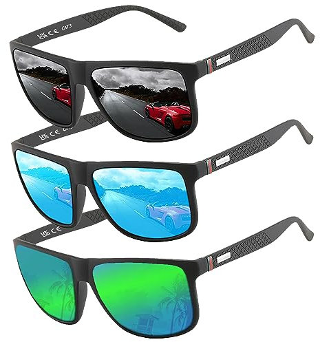 Perfectmiaoxuan Polarisierte Sonnenbrille Herren/Damen ; Vintage/Klassisch/Elegant Brillengestell; HD-Pilotobjektive; Golf/Fahren/Angeln/Reisebrille/Outdoor-Sportarten Mode Sonnenbrille