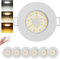 zexhy LED Einbaustrahler Dimmbar LED Spots 230v 5W Bad Einbauleuchten IP44 Deckenspots Warmweiß 3000K Neutralweiß 4000K Kaltweiß 6000K Deckenstrahler für Wohnzimmer,Badezimmer,Küche 6er Set Weiß-Matt