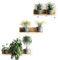 Pegatinas de Pared 3D de Plantas Tropicales - Vinilos PVC Extraíbles Verde Grande para Decoración de Salón, Dormitorio y Baño (B)