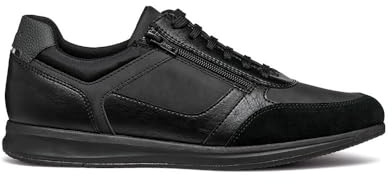Geox Herren U Avery A Sneaker, Black, 46 EU