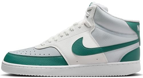 Nike Homme Court Vision Mid Nn Sneaker, Summit White/Bicoastal-Pure Platinum, 44 EU