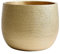 Olly & Rose Barcelona Pot de fleurs en céramique pour intérieur et extérieur (doré, 40 cm)