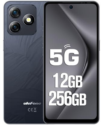Ulefone Note 18 Ultra 5G Cellulari, Smartphone 12GB+256GB/SD-2TB, 6,78 Pollici FHD+ con Fotocamera 50MP+50MP+32MP, 5450mAh/18W, doppia SIM Android 13 Telefono Cellulare 5G Wi-Fi/OTG/GPS/FM/NFC, Nero