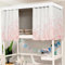 Treer Bettvorhang Hochbett Etagenbett Blackout Vorhänge Staubdicht Betthimmel Hochbett Kinder Bettzelt Schlafsaal Bettvorhänge Schlafzimmer Studentenwohnheim (Rosa Lavendel,1.2x2M)