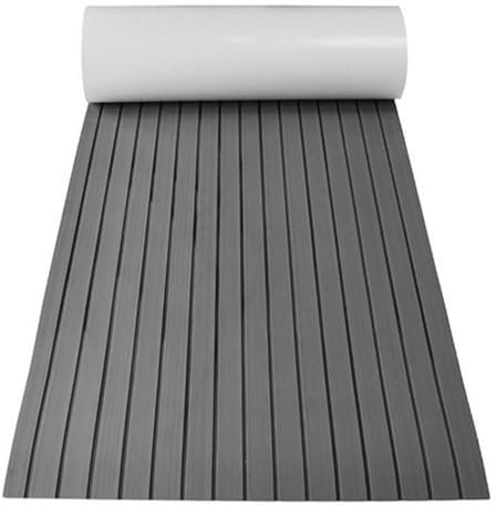 Makamsui Bootsbodenbelag aus EVA-Schaum, rutschfeste Bootsmatte, selbstklebend, EVA-Schaum, Bootsdeck, Bodenbelag, Teppichmatte, Rollen für Motorboot, Wohnmobil, Yacht, Kajak, Schwimmplattform, 240 x