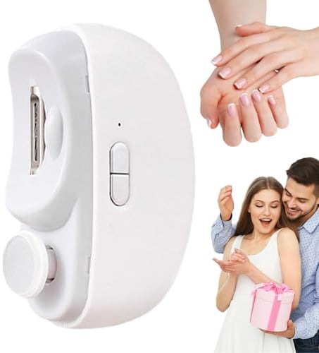 Elektrischer Nagelknipser mit Licht, automatischer Nagelknipser, LED-Licht, wiederaufladbar, Nagelschere mit Fänger, Nagelknipser für Babys, Senioren und Erwachsene