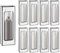 12Pcs White Wine Gift Bags with Clear Window, 14.17× 4.92× 3.45 inches Paper Bottle Bags