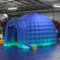 SAYOK Igloo Aufblasbares Kuppelzelt mit Luftgebläse und LED-Licht, tragbar, blau, für den Außenbereich, für Veranstaltungen, Partys, Hochzeiten, Geschäfte, private Nutzung