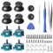 VEGOATY 4 Stück Hall Effekt Sticks Kompatibel mit Play Station 5 PS5 Kontroller, 3D Analog Sensor Joystick Modul mit Thumbstick Kappe Joysticks Zubehör für PlayStation 5 Controller