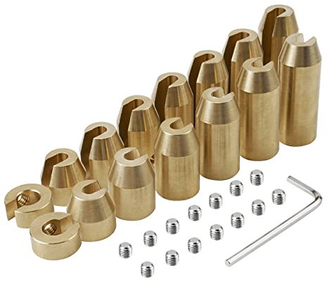 NICECNC 14 Stück CNC-gefrästMotorrad Rad Speichen Balance Gewichte Nachfüllsets Compatible with Dual Sport, Super Moto, Metric Cruiser oder Anderen Speichenrädern, wiederverwendbar, 6061-T6 Aluminium