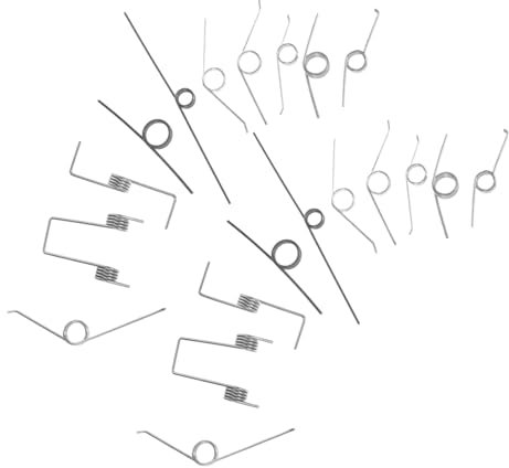 ERINGOGO 18-piece Adjustable Heavy Duty Trash Can Lid Spring Mechanism Metal Replacement Torsional Springs for Garbage Bin Lids Compatible Rubbish Can Models