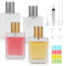 4 Stück Parfümzerstäuber Nachfüllbar, 30ML Parfüm-Sprühflasche aus Glas, Matt/Transparent Parfum Flakon Leer, Gold/Grau Parfüm Abfüller, Reiseparfumzerstäuber, Parfüm Glas für Unterwegs Herren Frauen