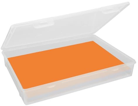 ZMDMAH Aufbewahrungsbox mit Deckel Mehrzweck-Aufbewahrungsbox Rechteckige A4 Papieraufbewahrung Stapelbare mit für Dokumente, Briefe, Sammelalben, Zeitschriften, Künstlerbedarf (1PCS)