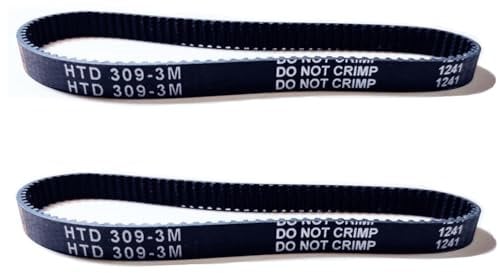 Lot de 2 Courroie HTD 309-3M Compatible Avec Coupe Bordure MAC ALLISTER MGTP1000