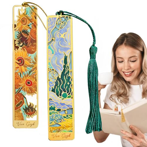 AFCJLTO 2pcs Harz Personalisiert Lesezeichen Seitenmarkierung,getrocknete Blumen Harz bookmark für Erwachsene Frauen Teenager Kinder Geschenk Wird in einer Geschenkbox geliefert(Sonnenblume+Wildnis)