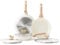 Kordisen Ceramic Nonstick Frying Pan Set with Lid, 3 Piece Induction Ceramic Pans Set, Healthy and Non-Toxic, PFOA & PFAS Free (24/28/32cm)