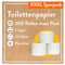 300 Rollen Toilettenpapier 3-lagig – 250 Blatt pro Rolle – Plastikfrei - Toilettenpapier B-Ware – Vorratspackung