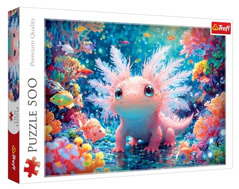 Trefl – Axolotl – 500-teiliges Puzzle – DIY-Puzzle, kreative Unterhaltung, für Erwachsene und Kinder ab 10 Jahren