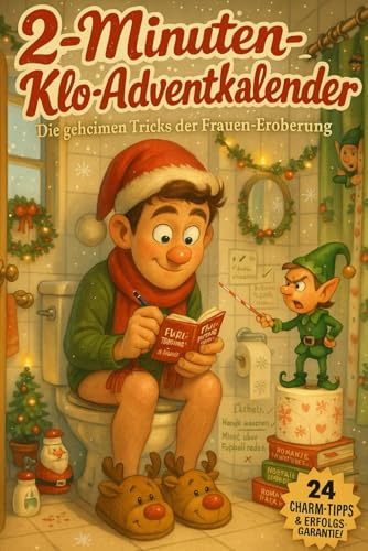 2-Minuten-Klo-Adventskalender – Die geheimen Tricks der Frauen-Eroberung: Der witzige Männer-Adventskalender mit täglichen Flirt-Hacks, Psychotricks & Charme-Missionen fürs stille Örtchen