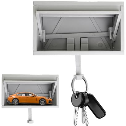 SoeUyd Porte-Clés pour Garage Automobile avec Porte Ouvrante | Boîte à Clés pour Garage Automobile, Boîte à Clés Murale pour Montage Mural, Porte-Clés pour Les Amateurs de Voitur