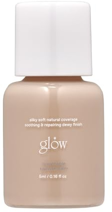 glow mini breathable blemish balm #one | medium-coverage bb cream & tinted moisturizer | skincare-like finish with green tea leaf water infusion | healthy radiant non-comedogenic | 0.2 fl oz